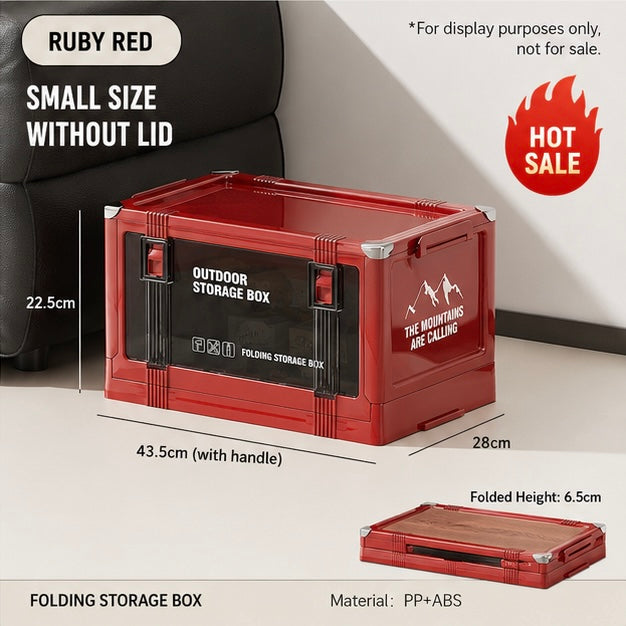 Foldable Storage Box Large Capacity Portable (Outdoor/Indoor Use)