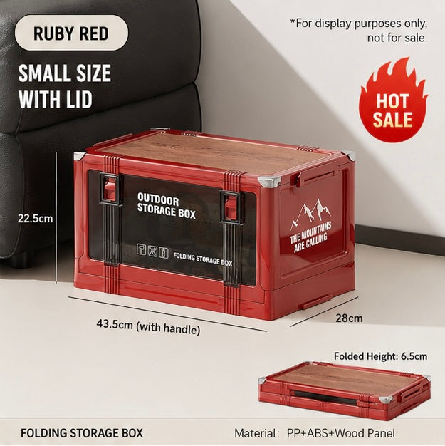 Foldable Storage Box Large Capacity Portable (Outdoor/Indoor Use)